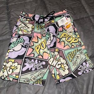 Comic Print Men's Shorts